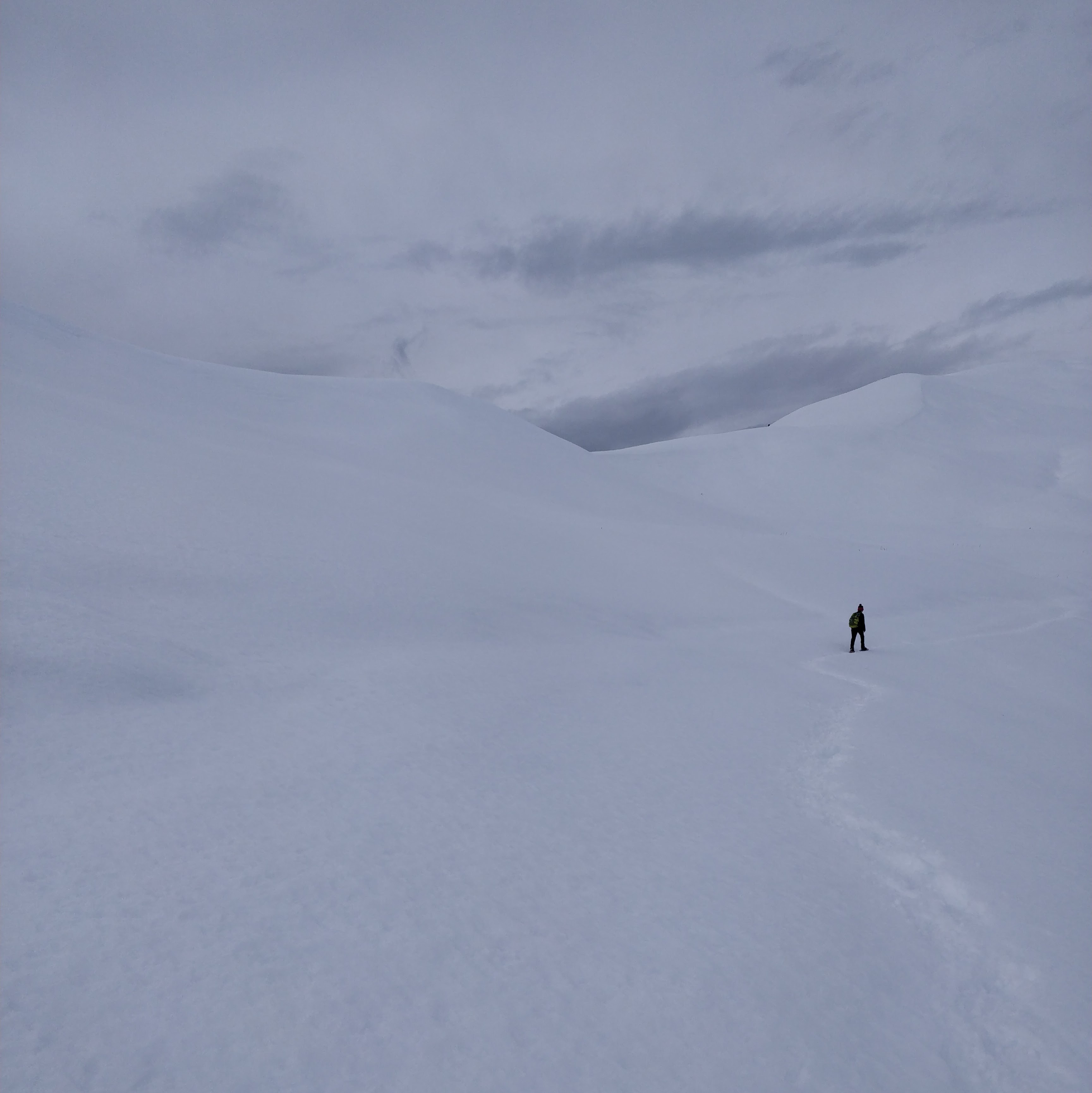 winter hike up Mont Jovet